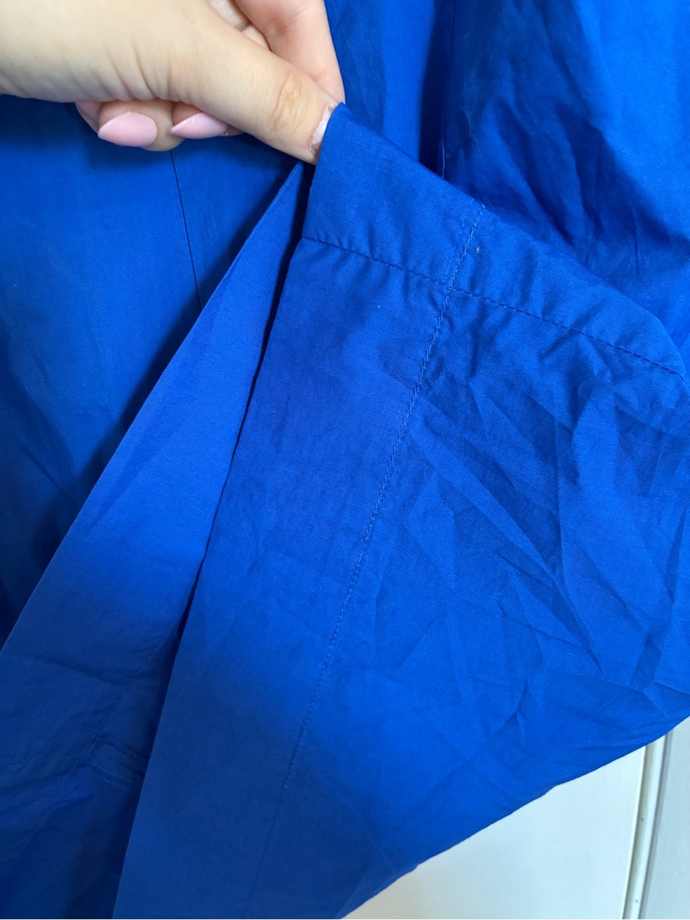 J. Crew Royal Blue Ruffle Neck Sleeveless Dress - Picture 12 of 12
